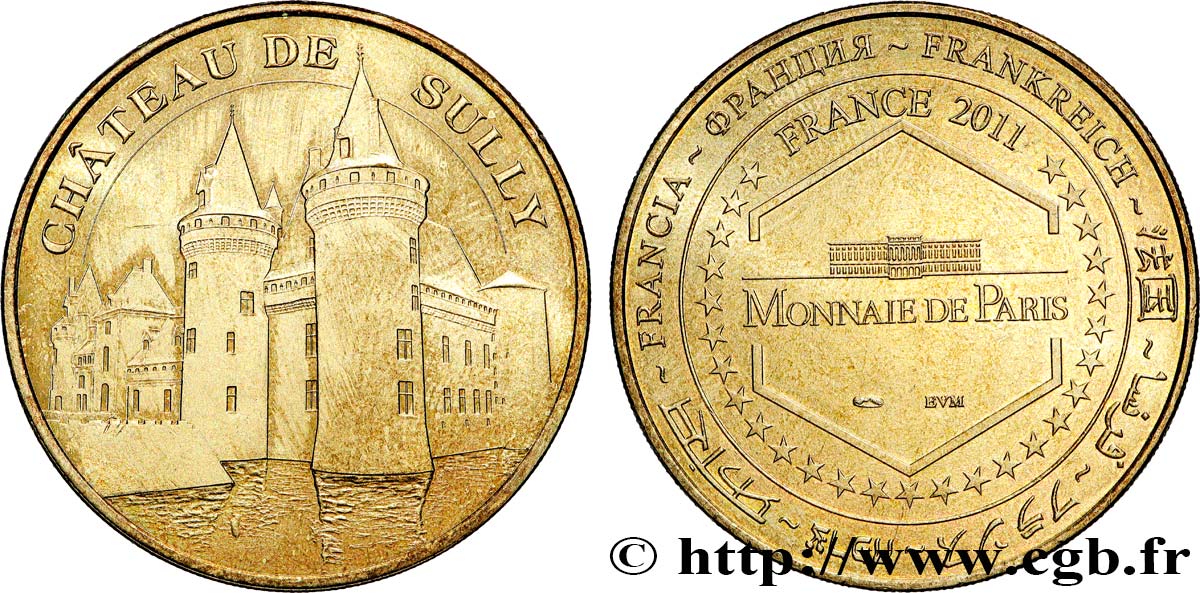 TOURISTIC MEDALS Médaille touristique, Château de Sully BB