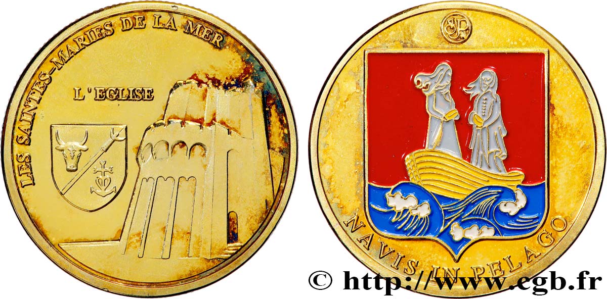TOURISTIC MEDALS Médaille touristique, Les Saintes-Maries de la mer  BB