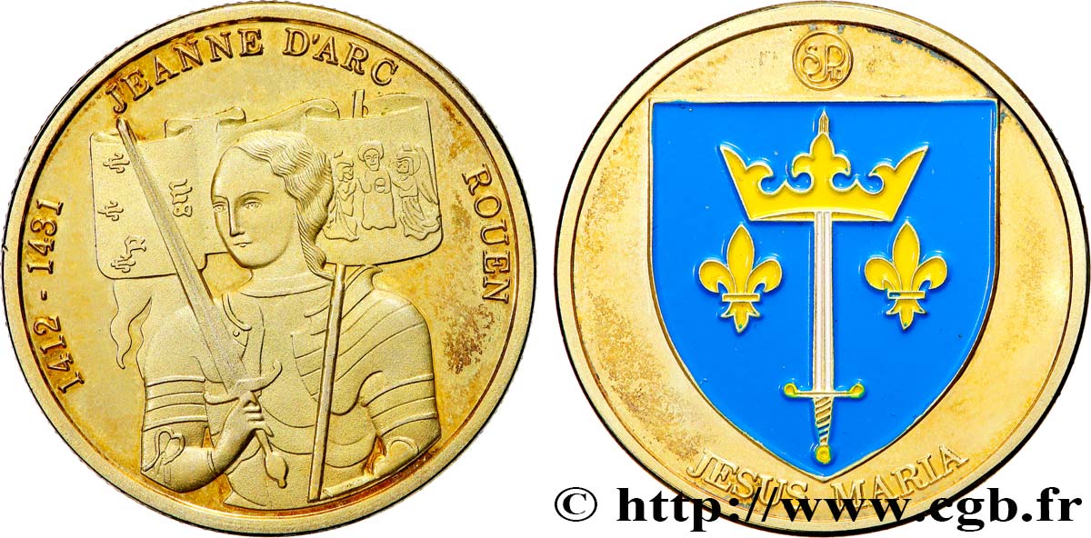 TOURISTIC MEDALS Médaille touristique, Jeanne d’Arc, Rouen q.SPL