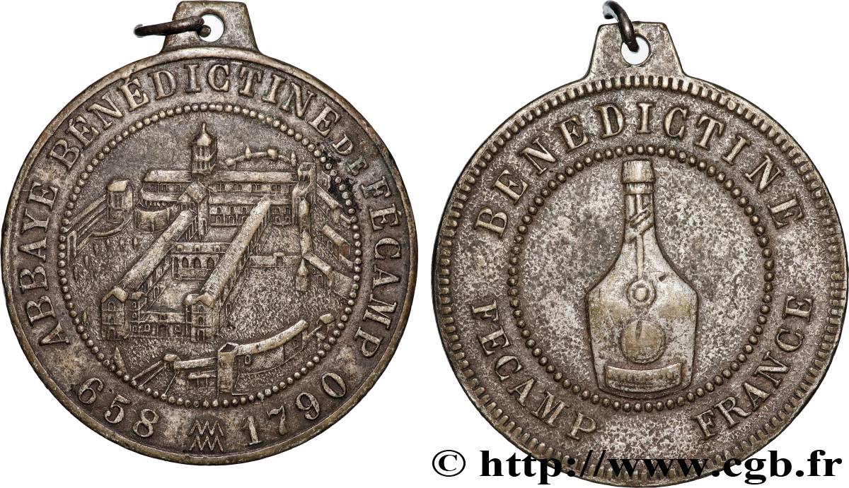 CORPORATIONS - DISTILLERS AND LEMONADE VENDERS Médaille porte-clés, Abbaye Bénédictine de Fécamp XF