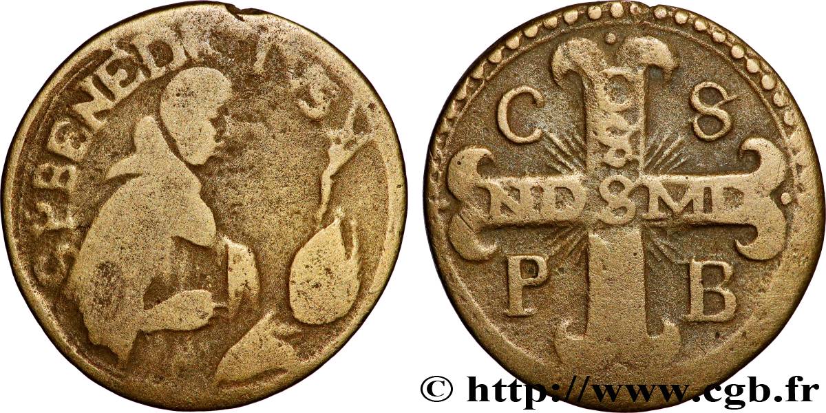 MÉDAILLES RELIGIEUSES Médaille, Saint Benoît TB