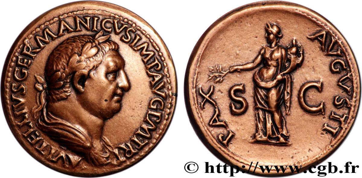 VITELLIUS Médaille, Reproduction d’un Sesterce de Vitellius SUP