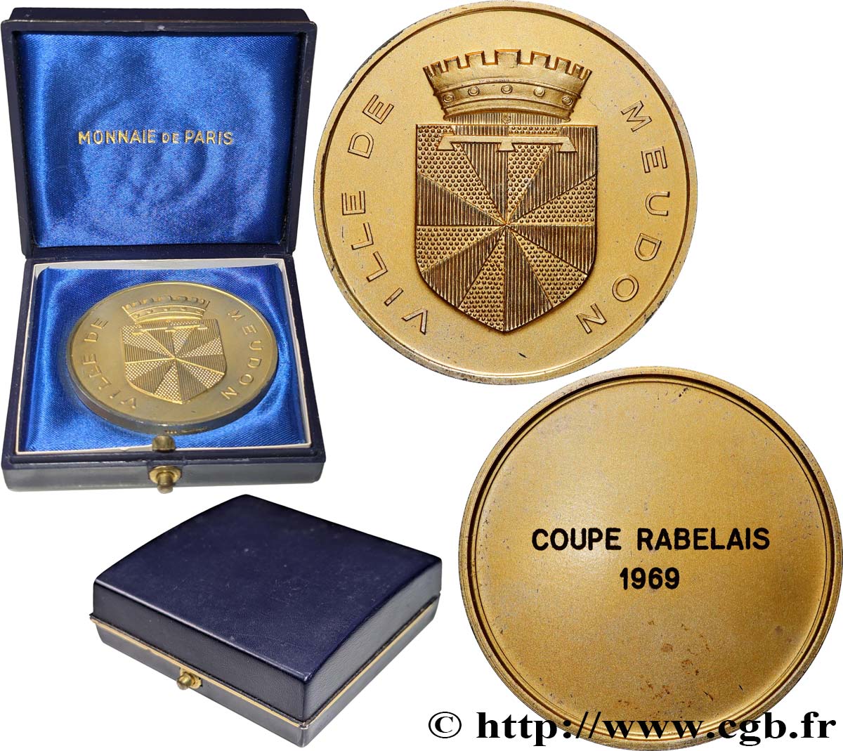CINQUIÈME RÉPUBLIQUE Médaille, Coupe Rabelais TTB+