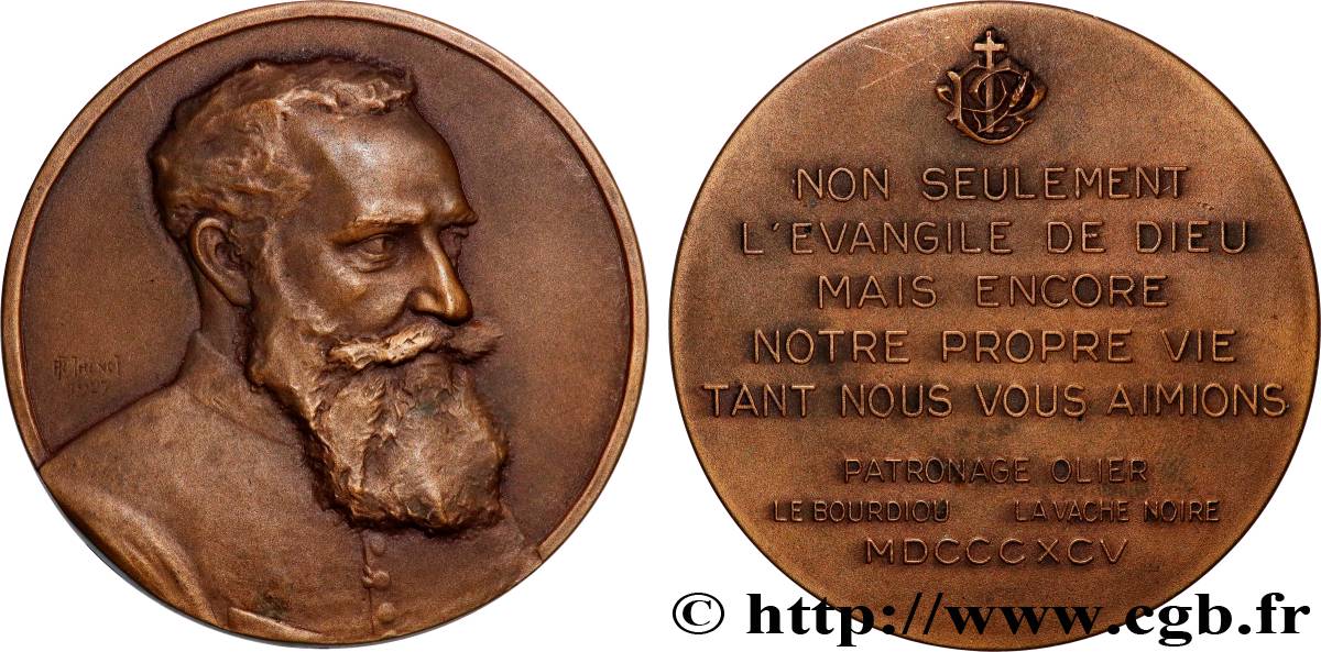 QUATRIÈME RÉPUBLIQUE Médaille, Gaston Simard de Pitray  TTB