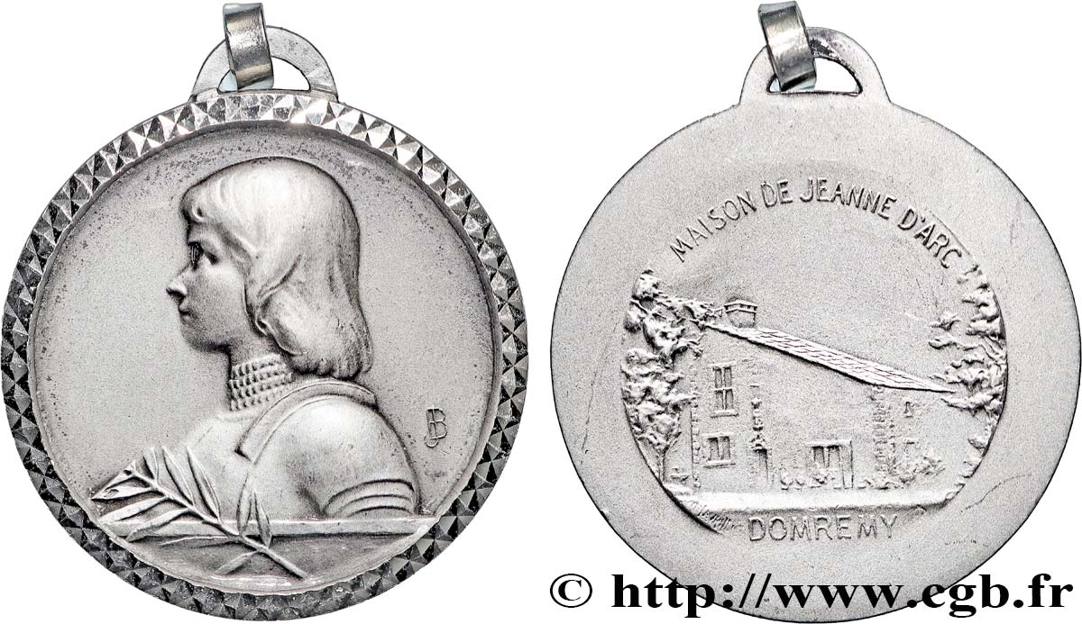 JOAN OF ARC Médaille, Maison de Jeanne d’Arc à Domremy SPL