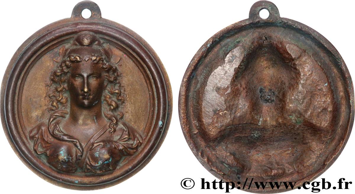 FRANCE Plaque, Les visages de la République, Marianne TTB