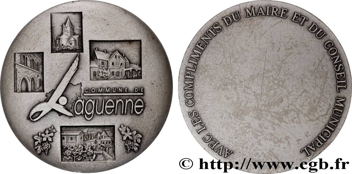 CONSEIL GÉNÉRAL, DÉPARTEMENTAL OU MUNICIPAL - CONSEILLERS Médaille, Laguenne AU