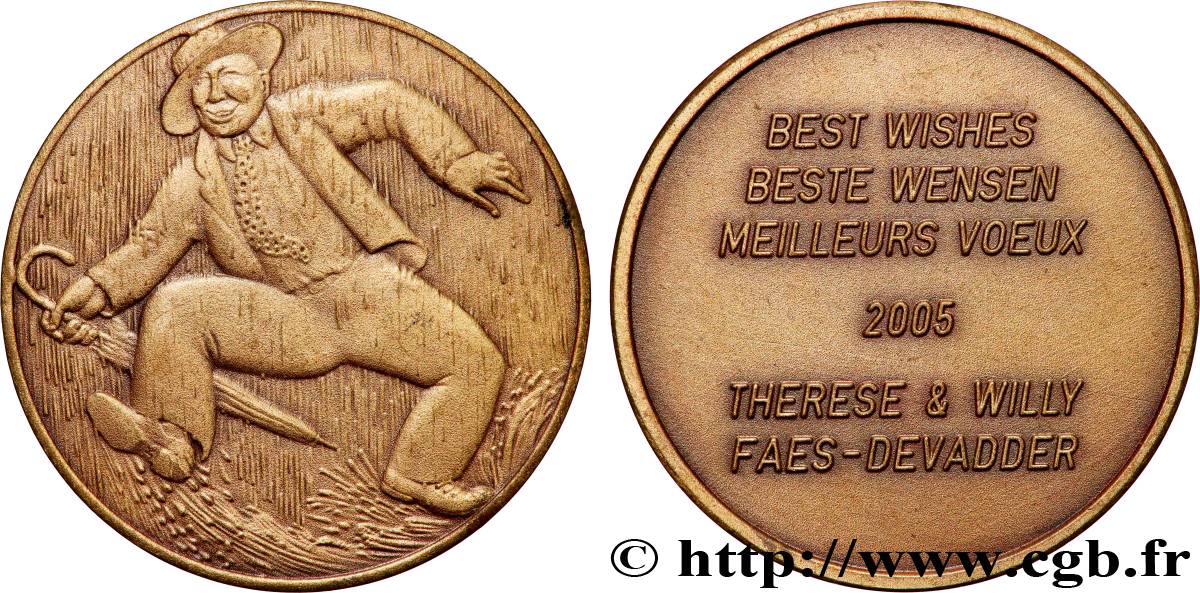 BELGIQUE Médaille, Meilleurs voeux TTB+