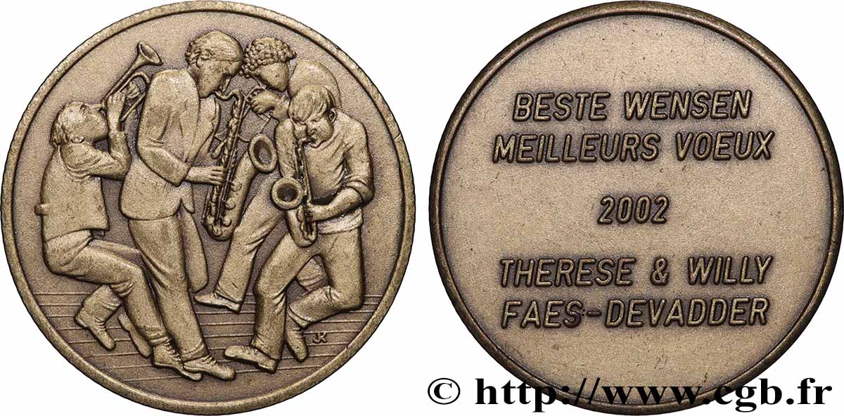 BELGIEN Médaille, Meilleurs voeux fVZ