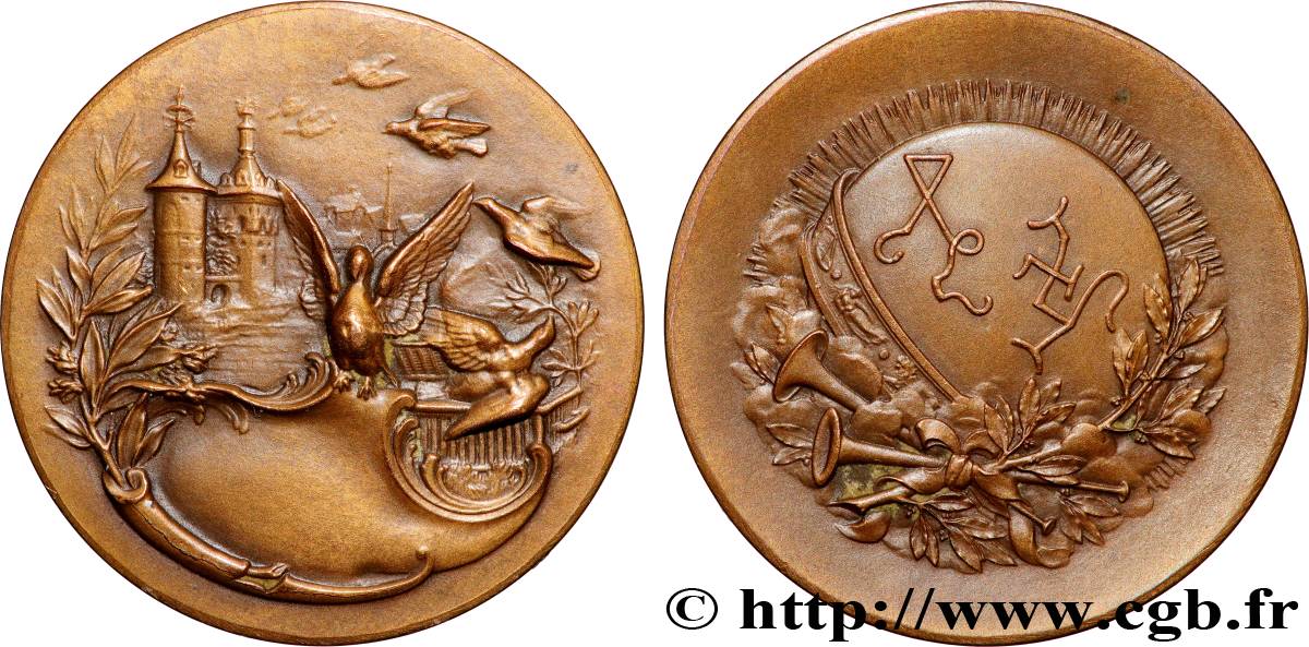 III REPUBLIC Médaille de récompense, Colombophilie AU