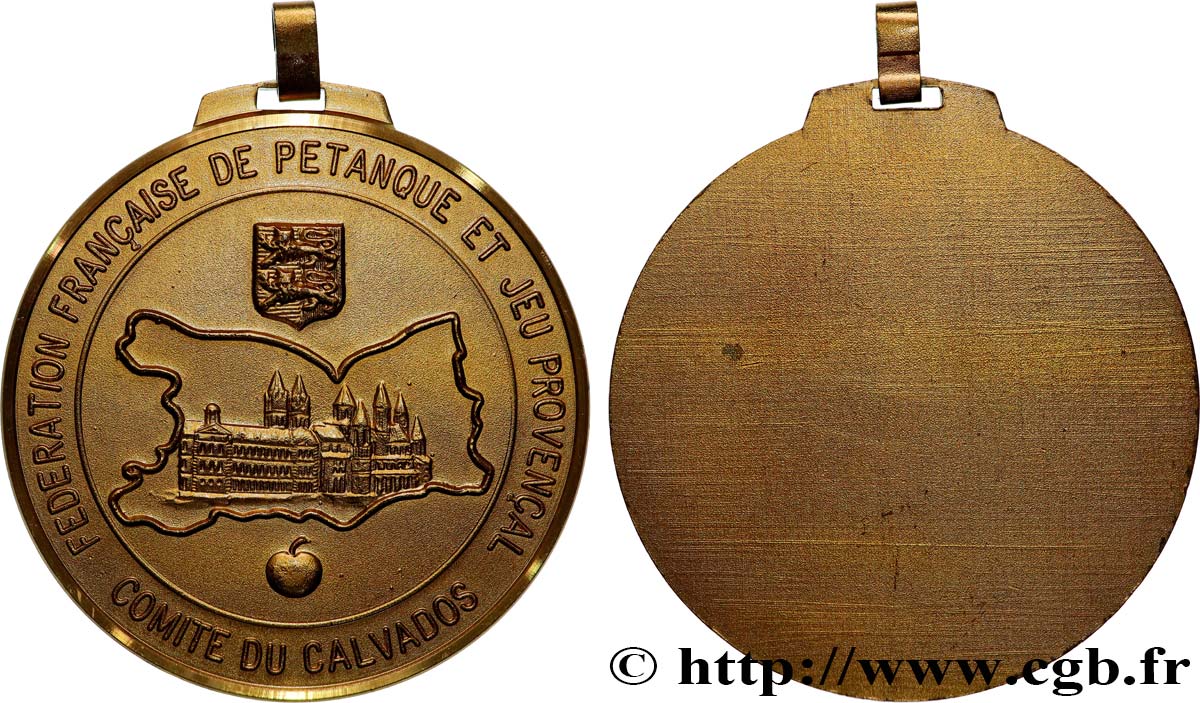 SPORT UNIONS Médaille, Fédération française de pétanque et jeu provençal AU