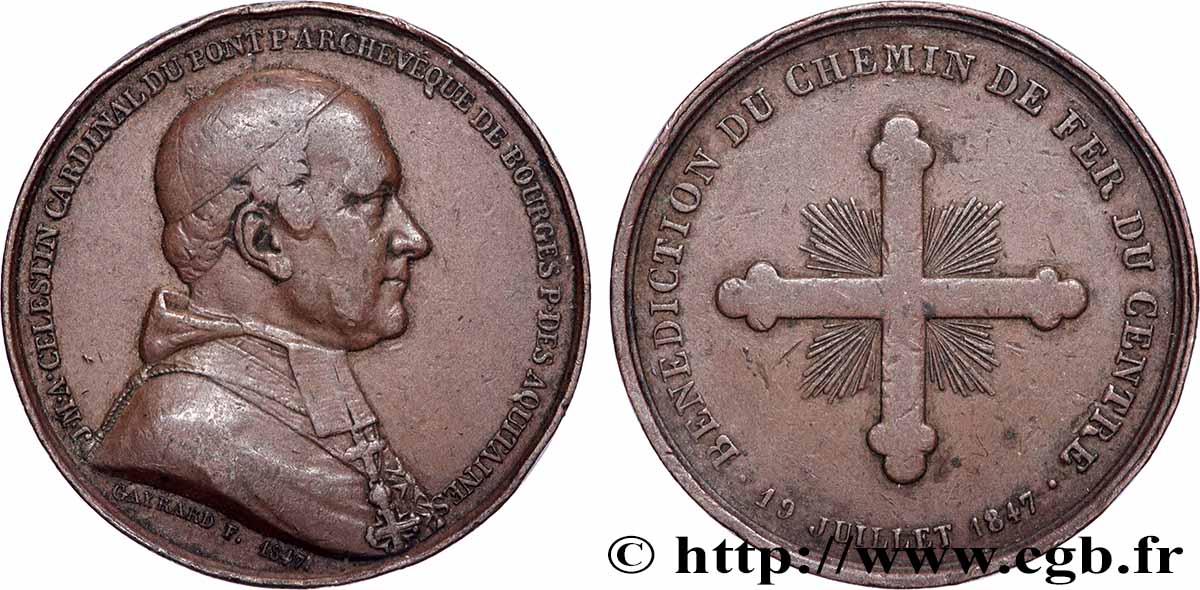 LUDWIG PHILIPP I Médaille, cardinal Du Pont SS