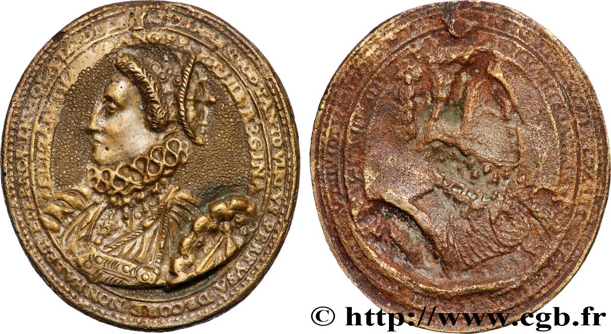 ENGLAND - KINGDOM OF ENGLAND - ELIZABETH I Médaillon uniface, Phoenix badge XF
