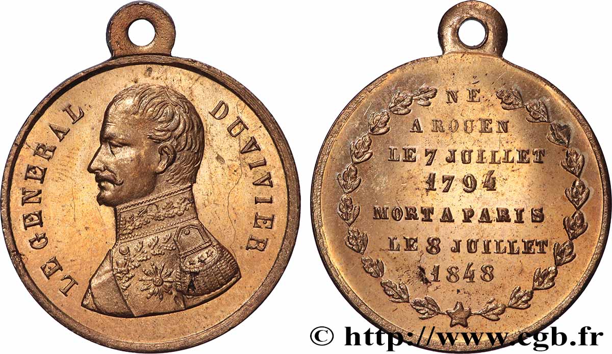 LUDWIG PHILIPP I Médaille, Franciade Fleurus Duvivier fVZ/VZ