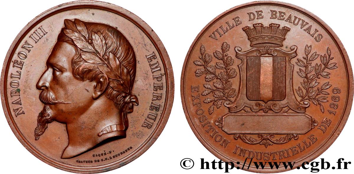 SECOND EMPIRE Médaille, Exposition industrielle AU