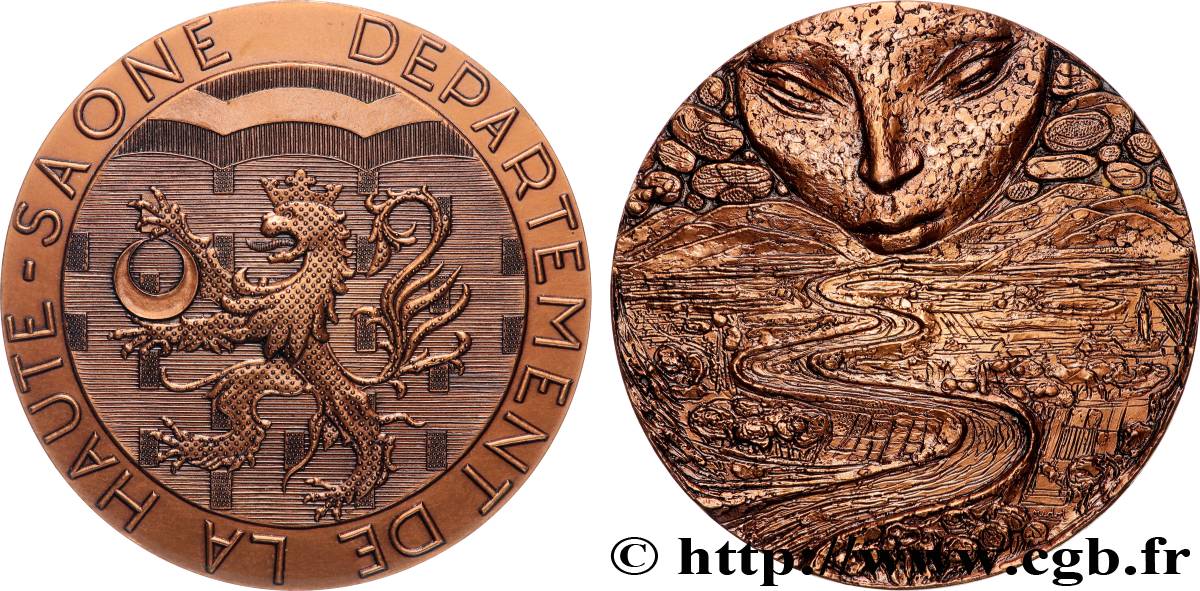 CINQUIÈME RÉPUBLIQUE Médaille, Département de la Haute-Saône SUP