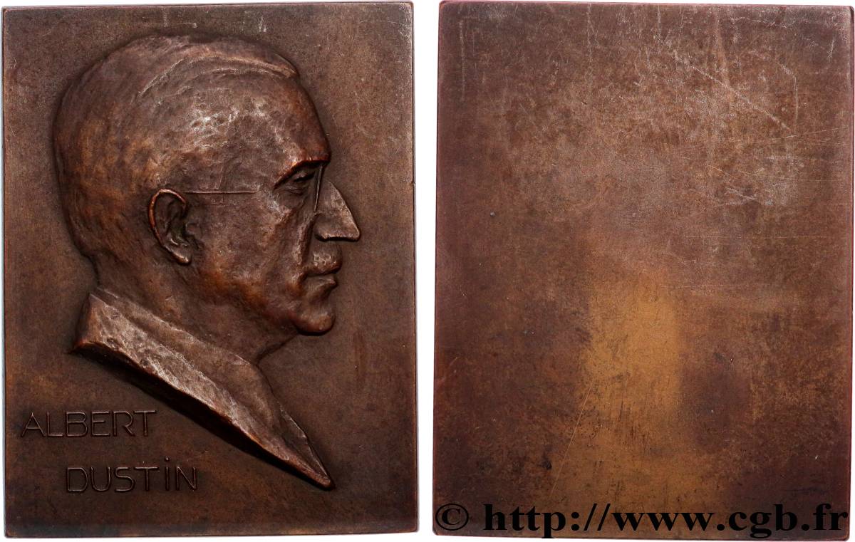 BELGIQUE Plaquette, Albert Dustin SUP