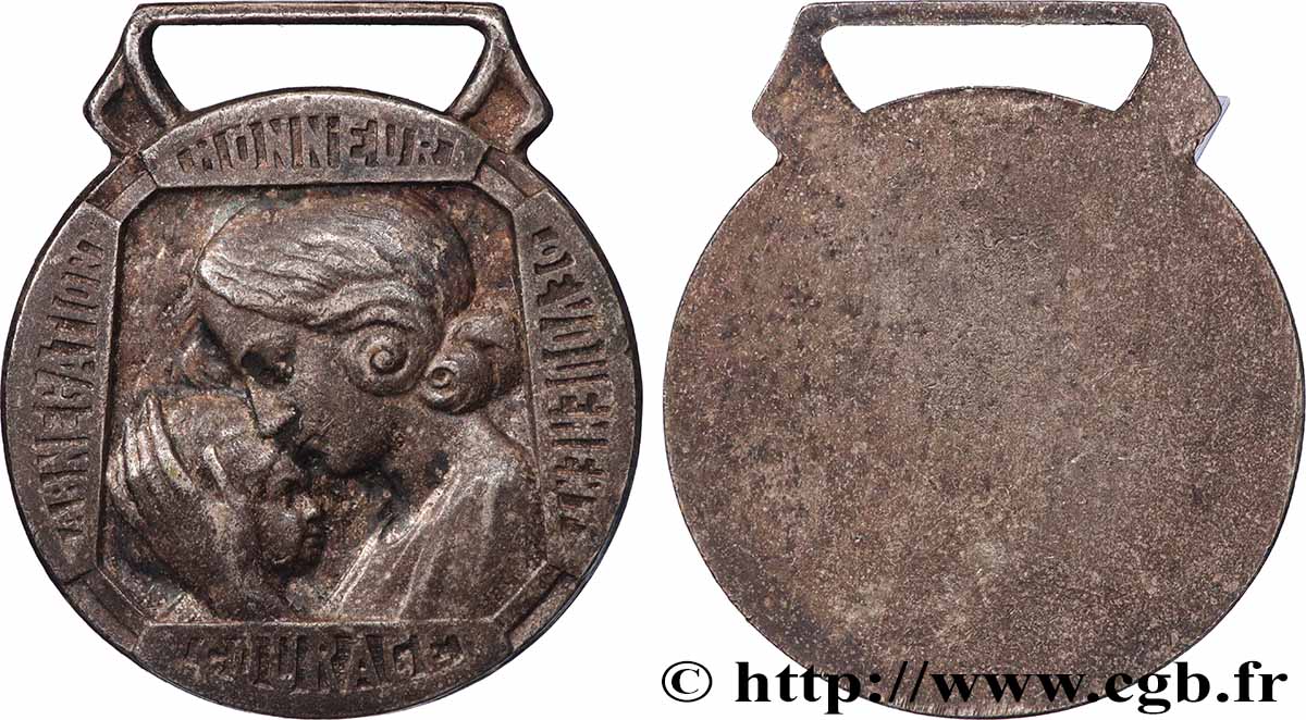 FAMILLE, ENFANCE Médaille, Abnégation, honneur dévouement, courage fVZ