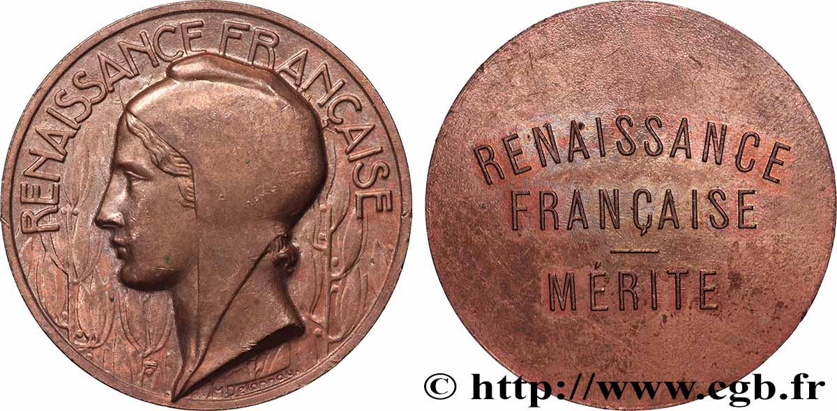 PRIX ET RÉCOMPENSES Médaille, Renaissance française SS