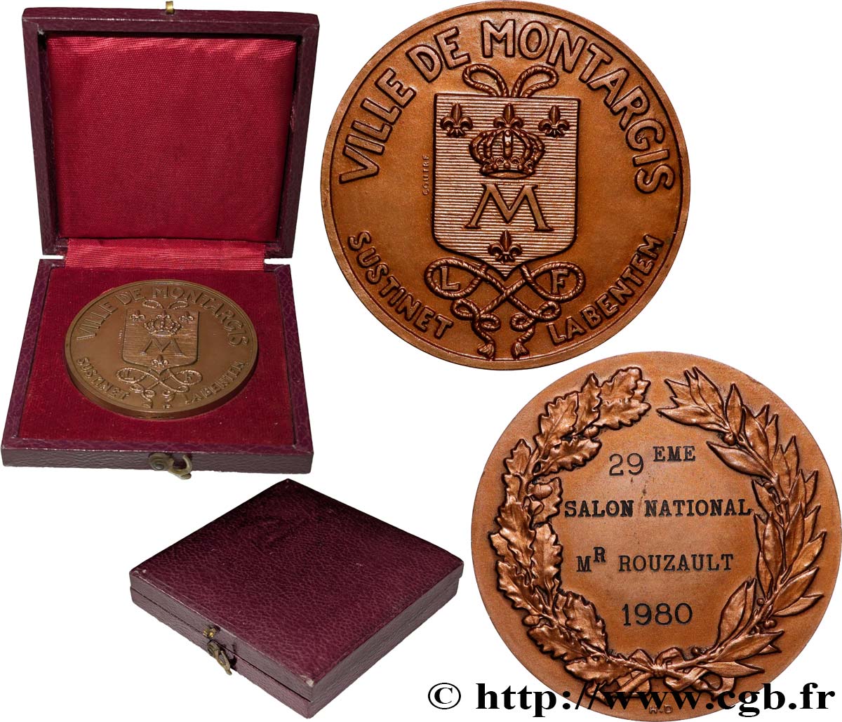 FUNFTE FRANZOSISCHE REPUBLIK Médaille, Ville de Montargis fVZ