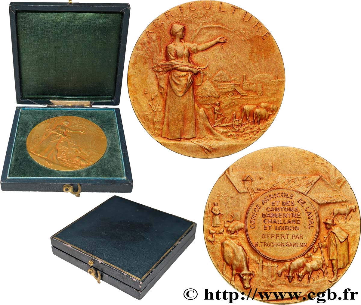 SOCIÉTÉS D AGRICULTURE, HORTICULTURE, PÊCHE ET CHASSE Médaille, Comice agricole de Laval SUP
