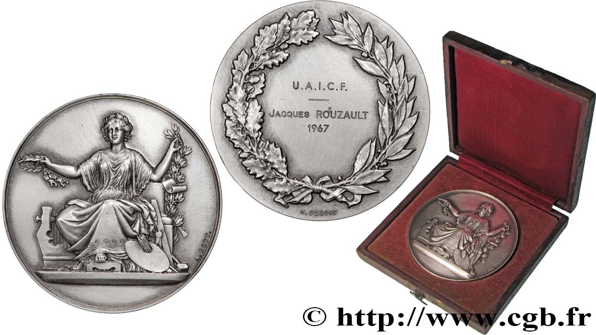 QUINTA REPUBBLICA FRANCESE Médaille, UAICF q.SPL