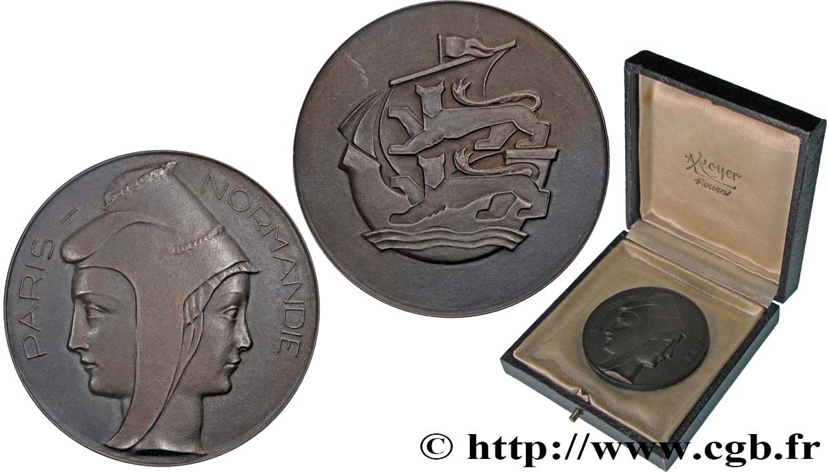 FUNFTE FRANZOSISCHE REPUBLIK Médaille, Paris-Normandie VZ