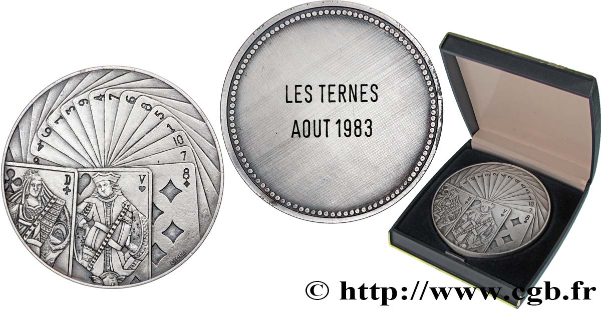 QUINTA REPUBBLICA FRANCESE Médaille, Jeu de cartes q.SPL