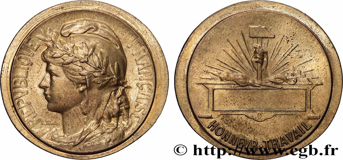 V REPUBLIC Médaille, Honneur et Travail AU