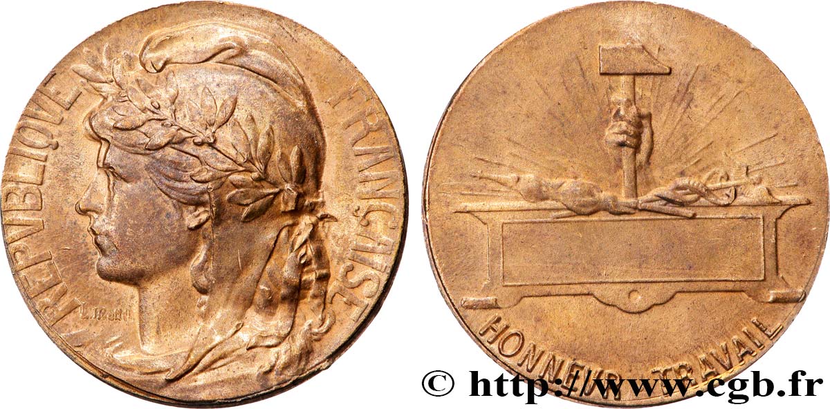 V REPUBLIC Médaille, Honneur et Travail AU
