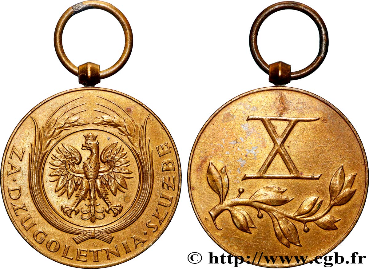 POLONIA Médaille, Pour long service BB