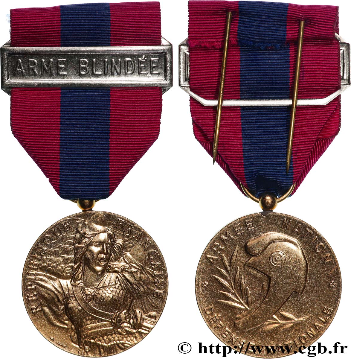 V REPUBLIC Médaille, Défense nationale AU