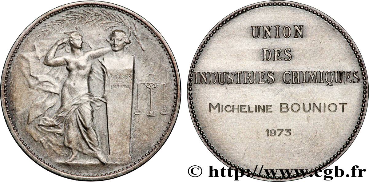 CINQUIÈME RÉPUBLIQUE Médaille de récompense, Union des industries chimiques SUP