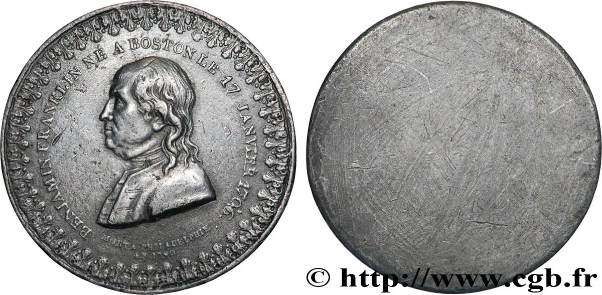 ESTADOS UNIDOS DE AMÉRICA Médaille, Benjamin Franklin  MBC