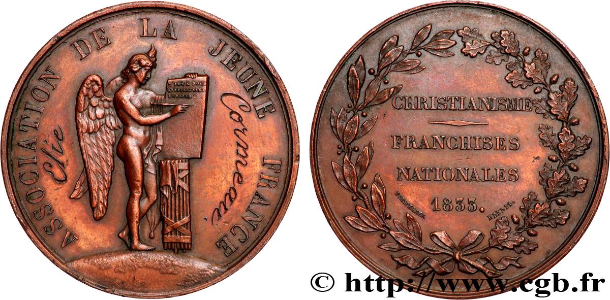 LOUIS-PHILIPPE I Médaille, Association de la jeune France AU