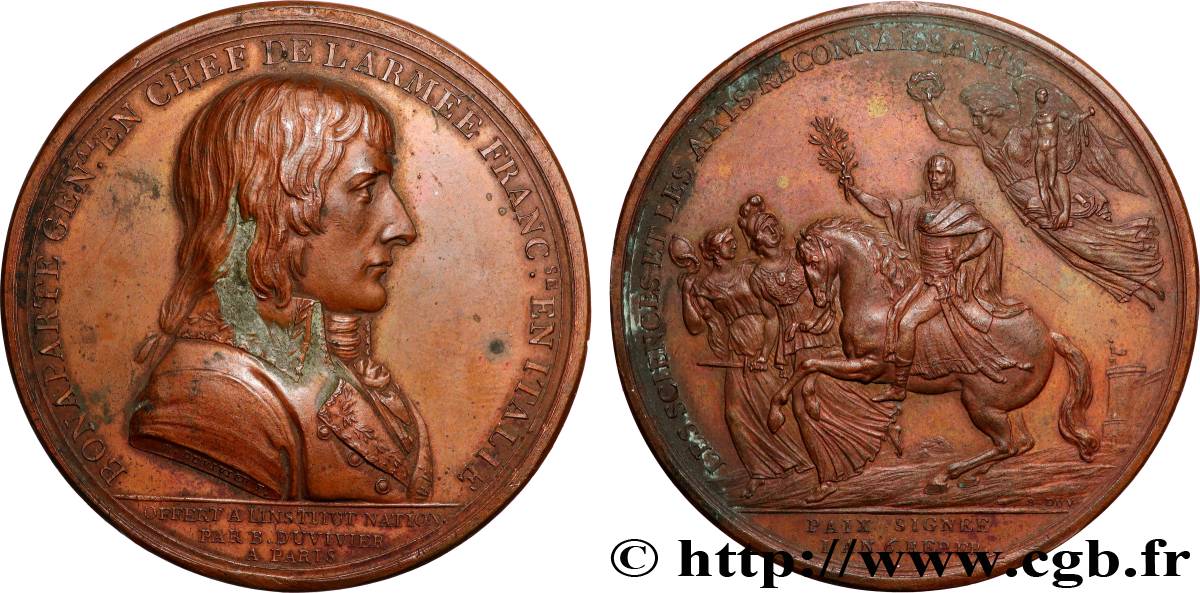 DIRECTOIRE Médaille, Traité de Campo-Formio AU