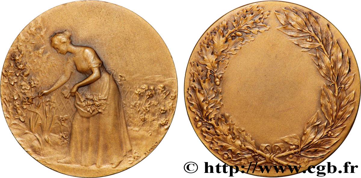 TERCERA REPUBLICA FRANCESA Médaille, Jardinage  EBC