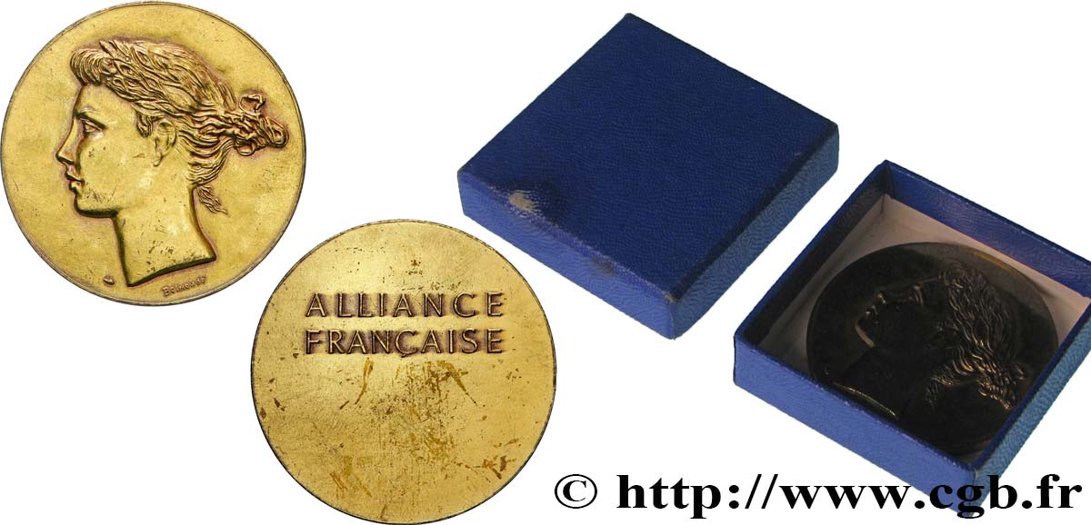 TERCERA REPUBLICA FRANCESA Médaille, L’alliance Française  EBC