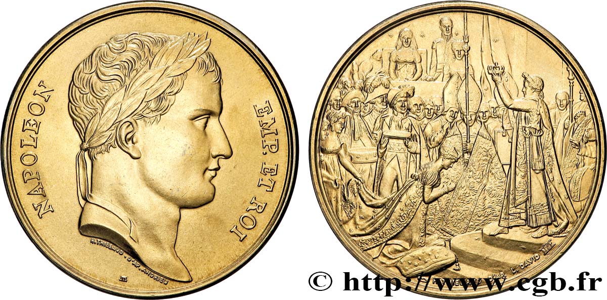 PREMIER EMPIRE Médaille, Sacre de Joséphine, refrappe SUP