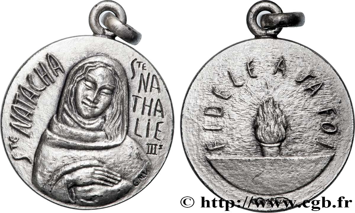 MÉDAILLES RELIGIEUSES Médaille, Sainte Nathalie  SUP