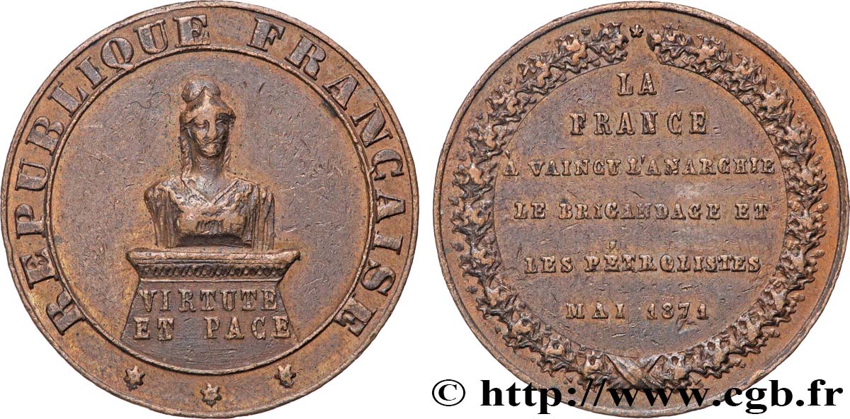 THE COMMUNE Médaille, Victoire sur l’anarchie SS