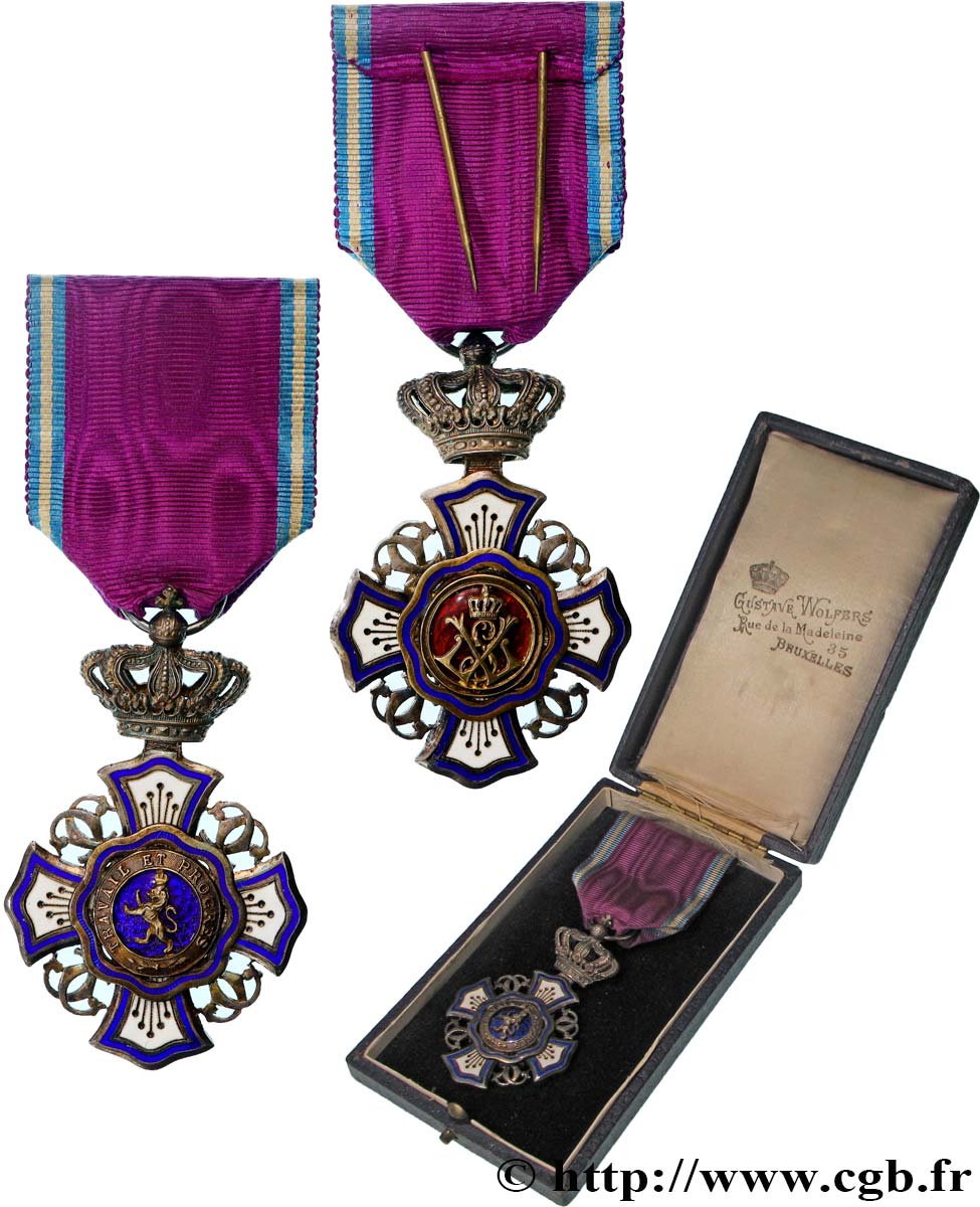 CONGO BELGA Médaille, Ordre royal du lion, Officier q.SPL