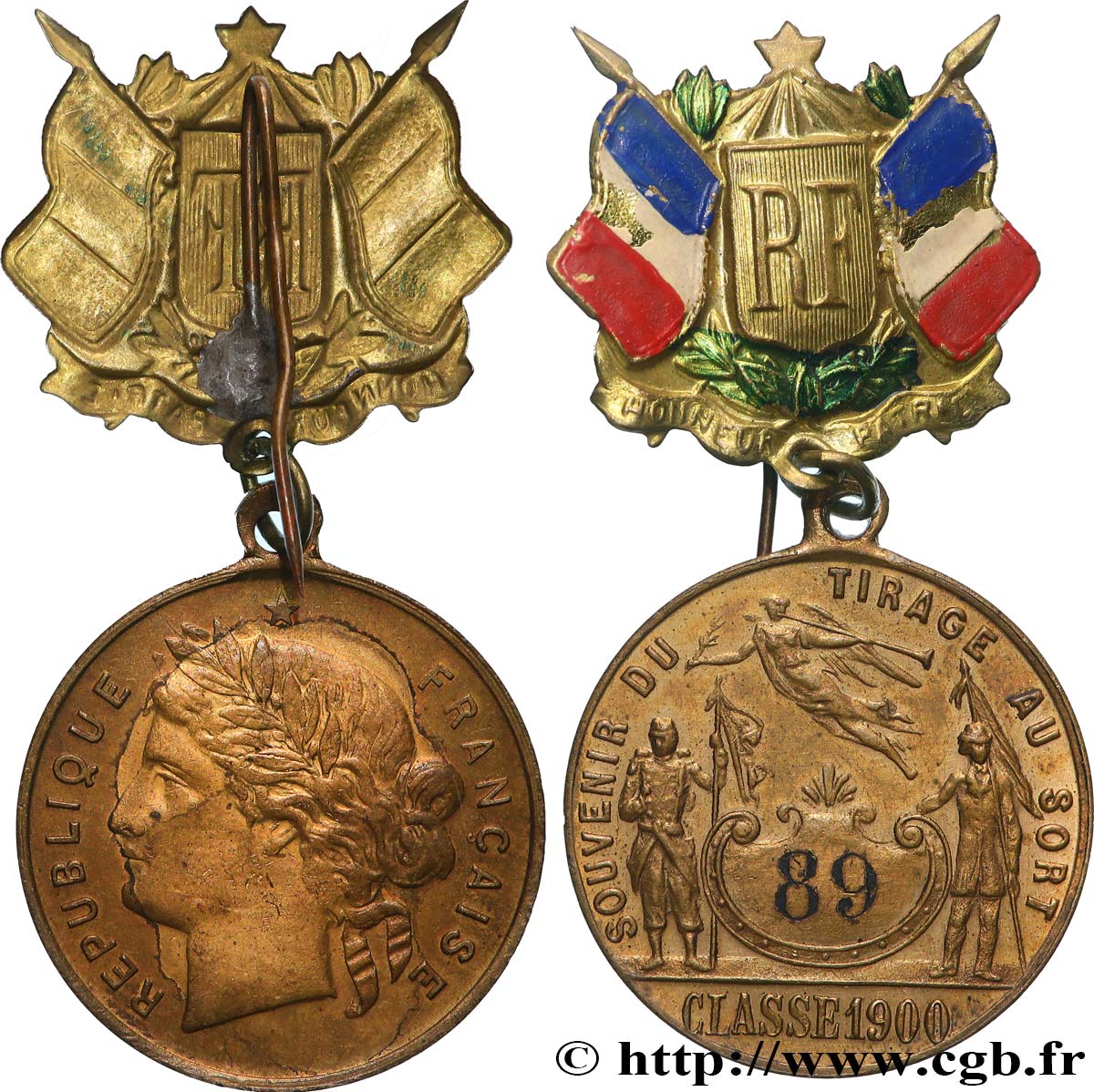 TROISIÈME RÉPUBLIQUE Médaille, Souvenir du tirage au sort TTB+