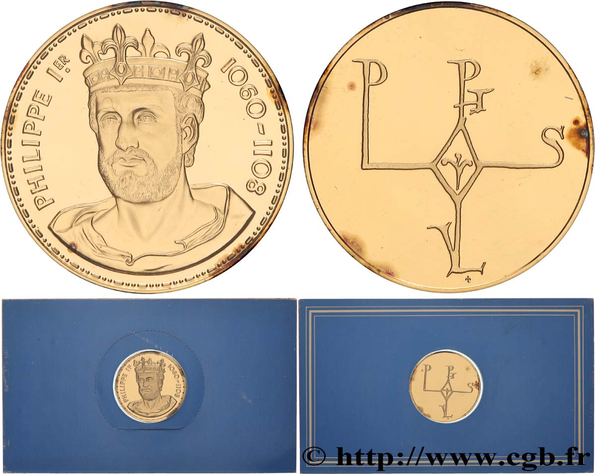 COLLECTION KINGS & QUEENS OF FRANCE Médaille, Philippe Ier Proof set
