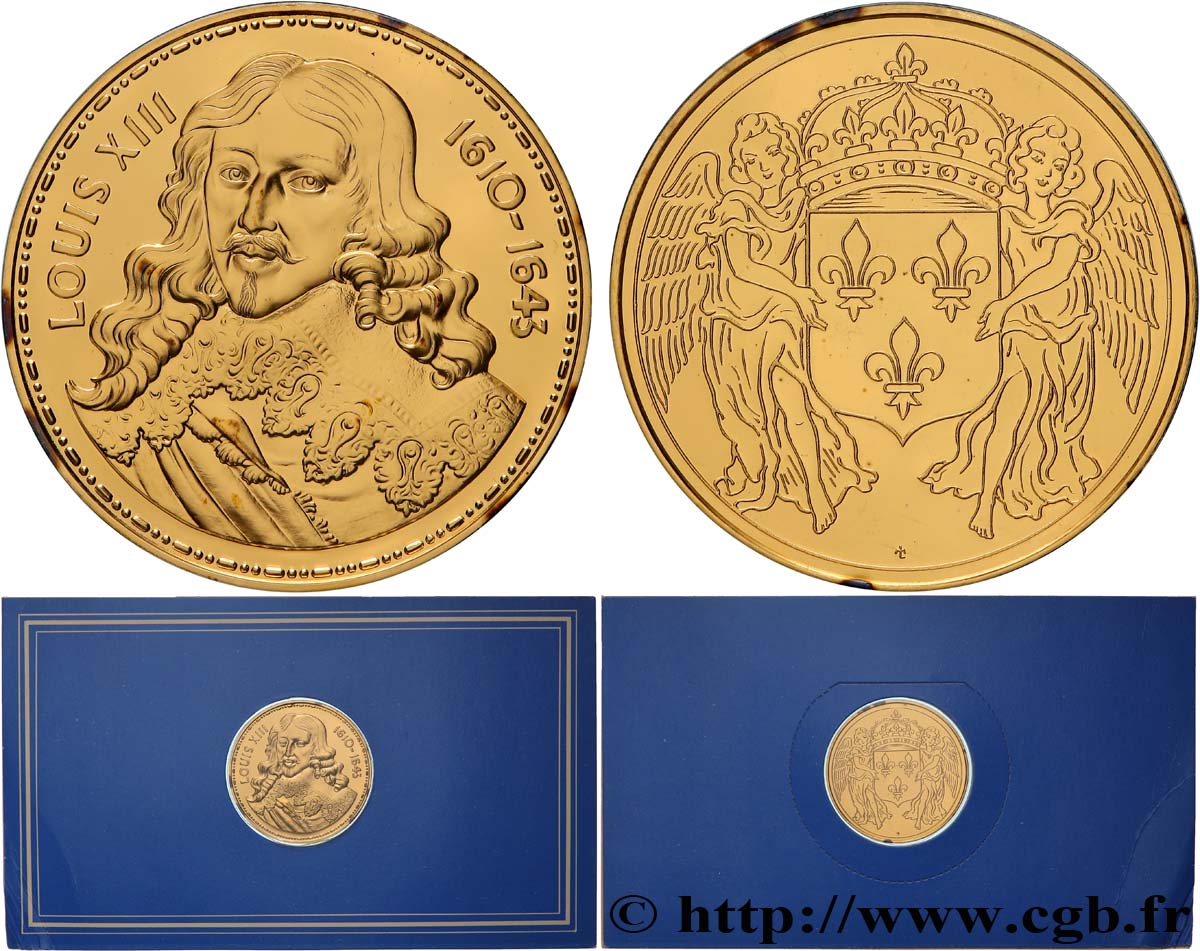 COLLECTION ROIS & REINES DE FRANCE Médaille, Louis XIII Proof set