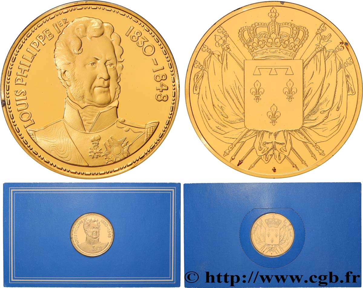 COLLECTION ROIS & REINES DE FRANCE Médaille, Louis Philippe Ier BE