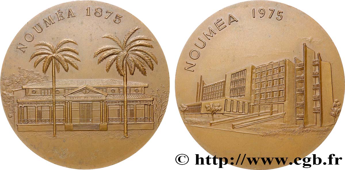 CINQUIÈME RÉPUBLIQUE Médaille, Centenaire de Nouméa SUP