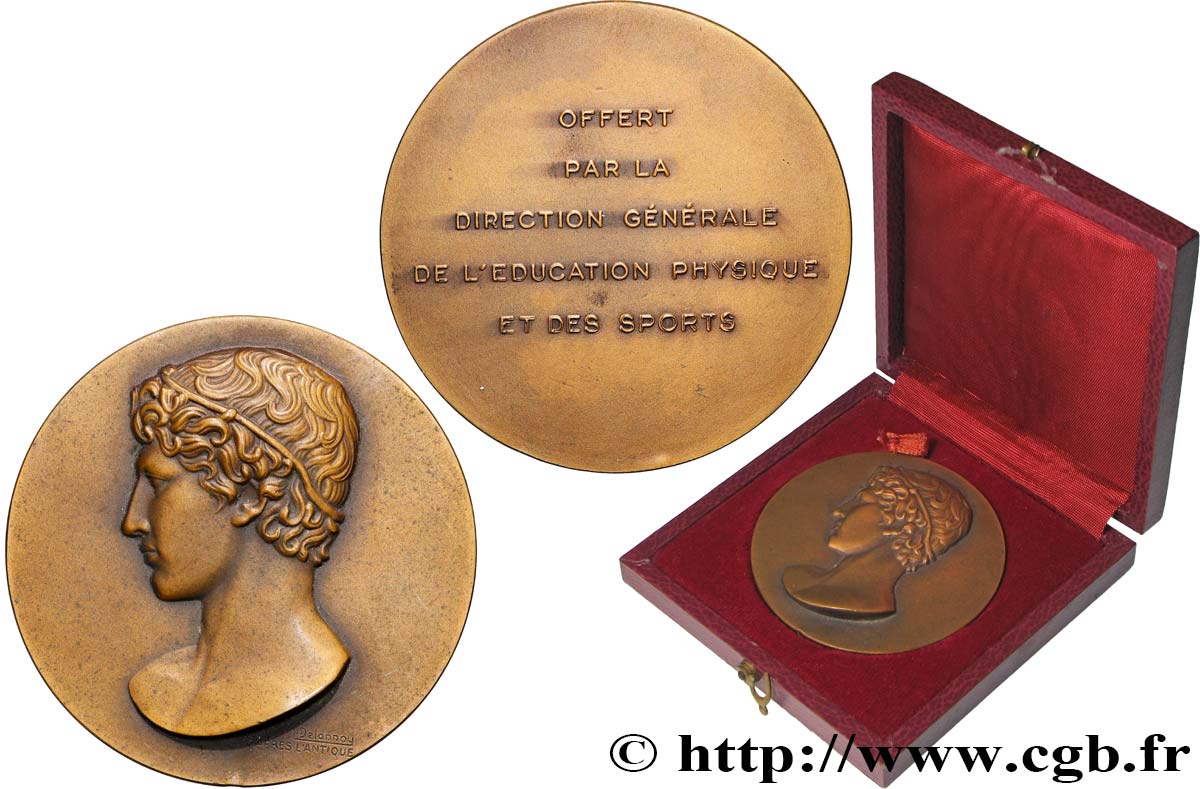 SPORTS Médaille, Direction générale de l’éducation physique et des sports TTB+