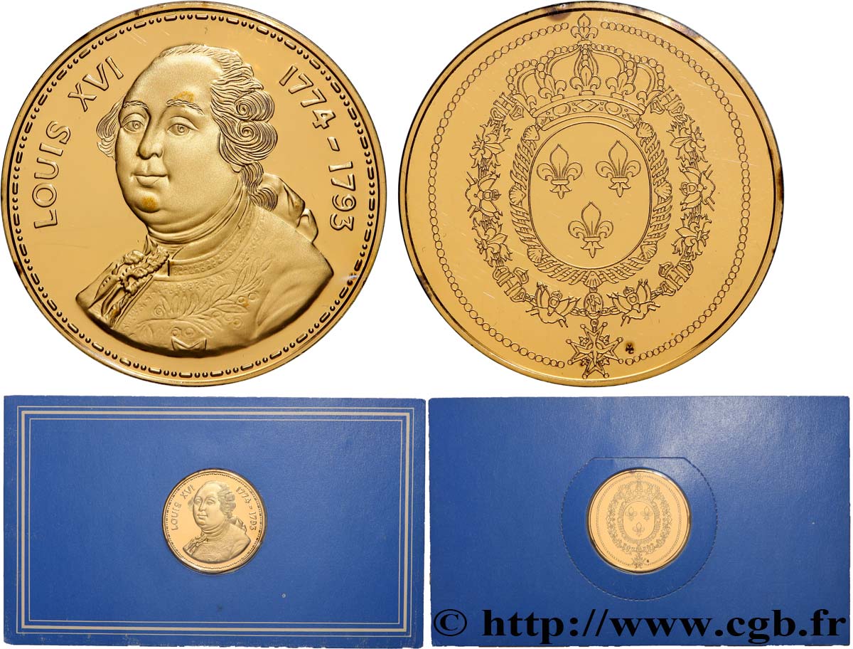 COLLECTION ROIS & REINES DE FRANCE Médaille, Louis XVI BE