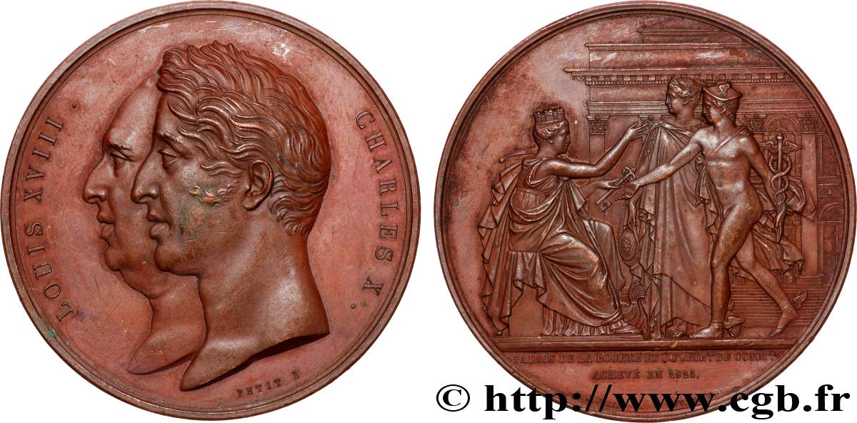 CARLO X Médaille, Palais de la Bourse SPL